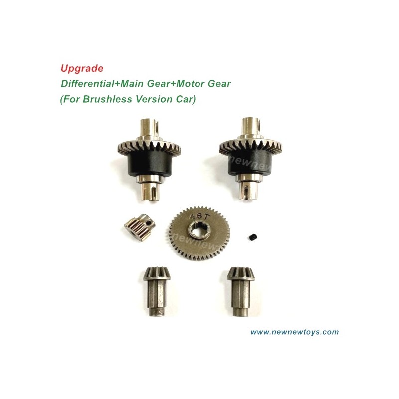 Upgrade Differential+Main Gear+Motor Gear For SCY 16101 16102 16103 16201 Upgrades Parts